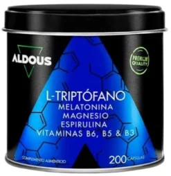 Cápsulas L-Triptofano Melatonina, Magnésio, Espirulina e Vitaminas