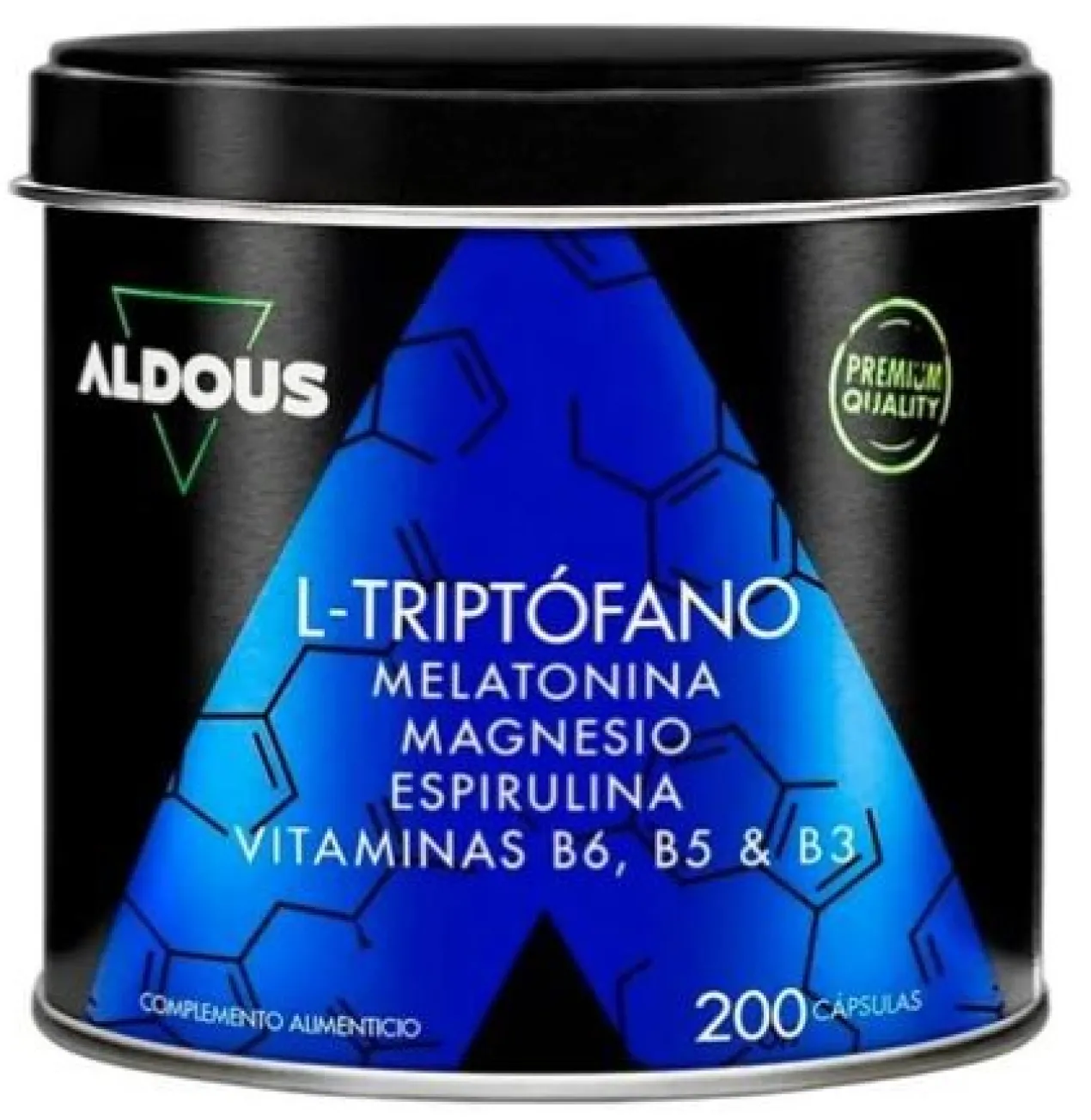 Cápsulas L-Triptofano Melatonina, Magnésio, Espirulina e Vitaminas