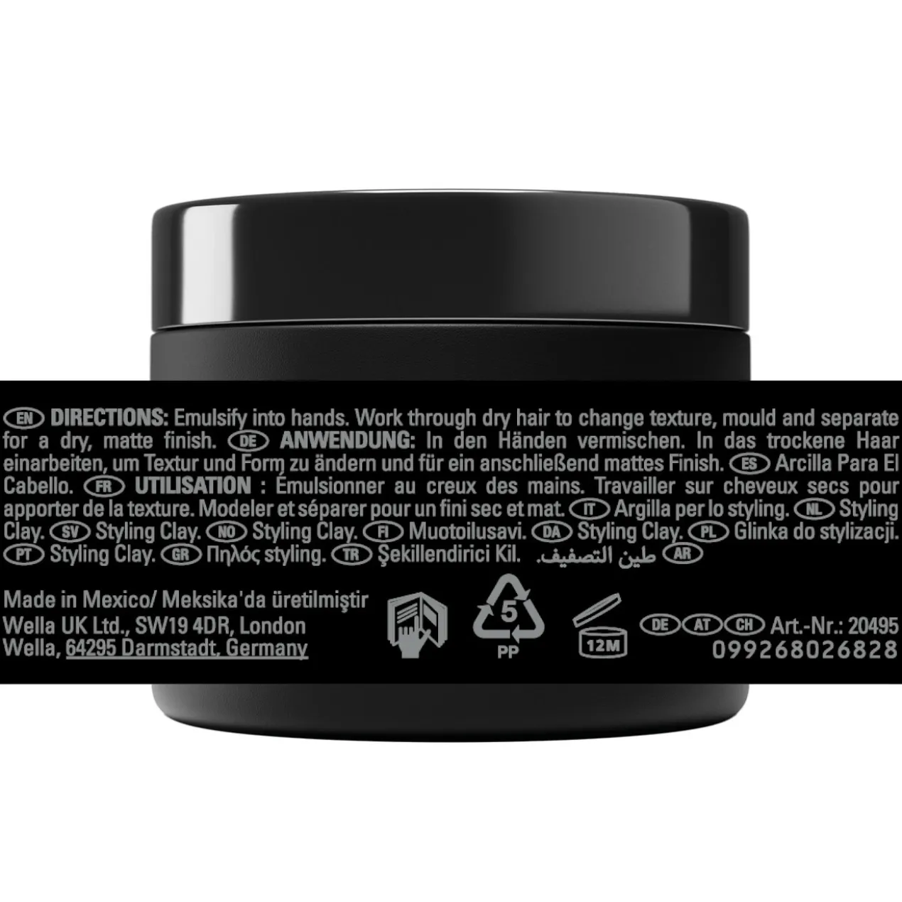 Craft Clay Argila Mate Texturizadora e Definidora do Cabelo