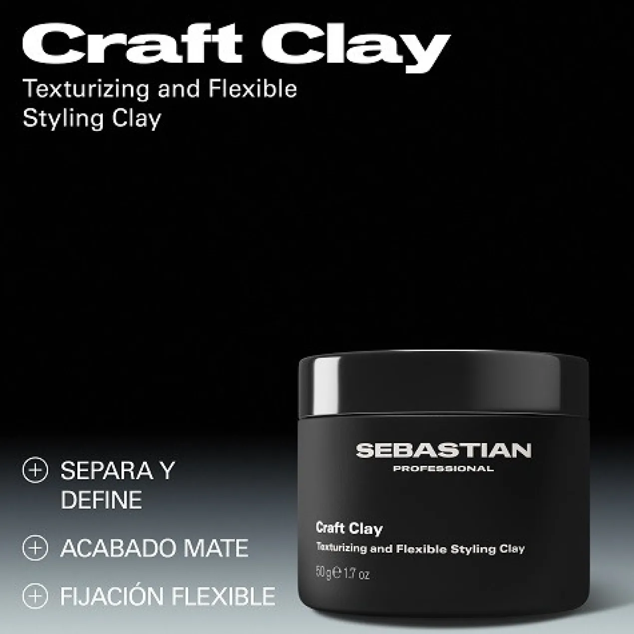 Craft Clay Argila Mate Texturizadora e Definidora do Cabelo