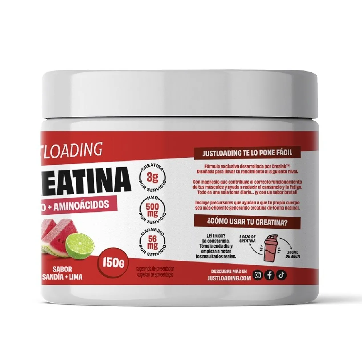 Creatina Sabor Melancia e Lima