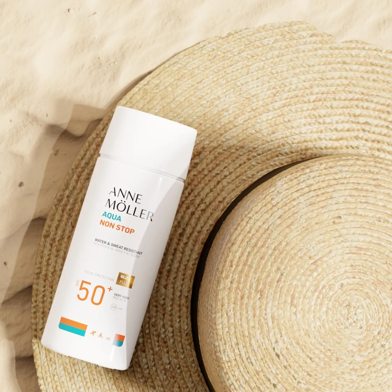 Crema Solar Aqua Non Stop SPF50+ Glow Fluid