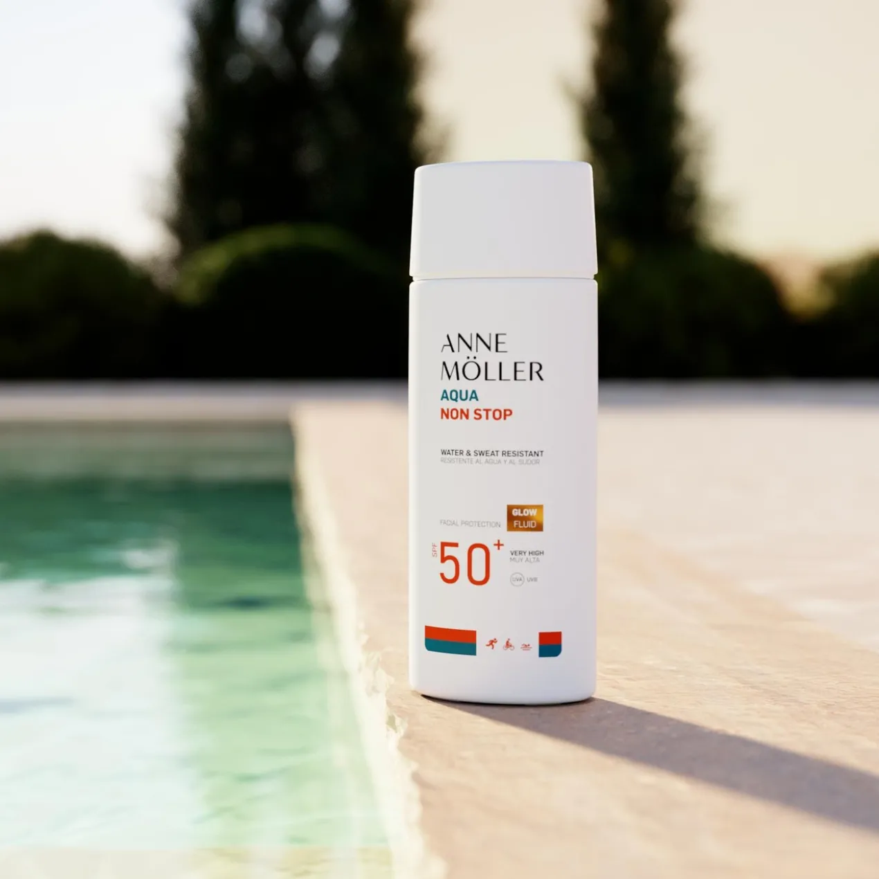 Crema Solar Aqua Non Stop SPF50+ Glow Fluid