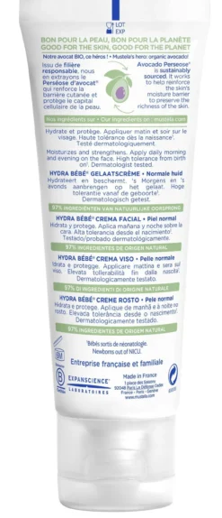Creme Facial para Bebé Hydra Bébé