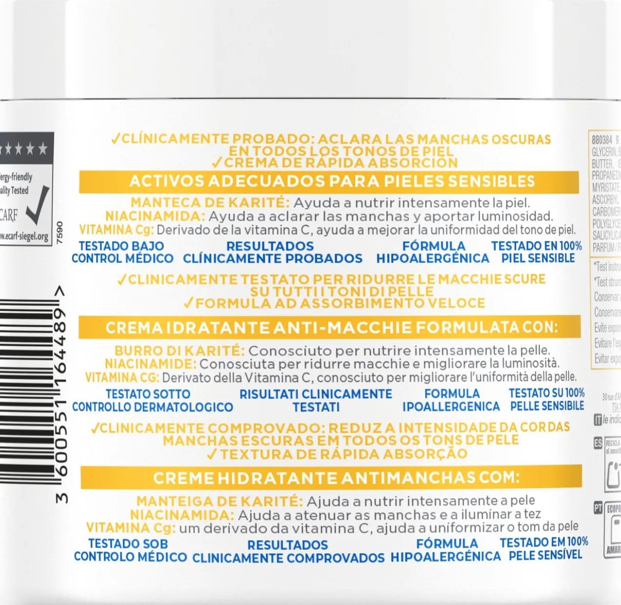 Creme Hidratante Antimanchas Niacidamide Bright
