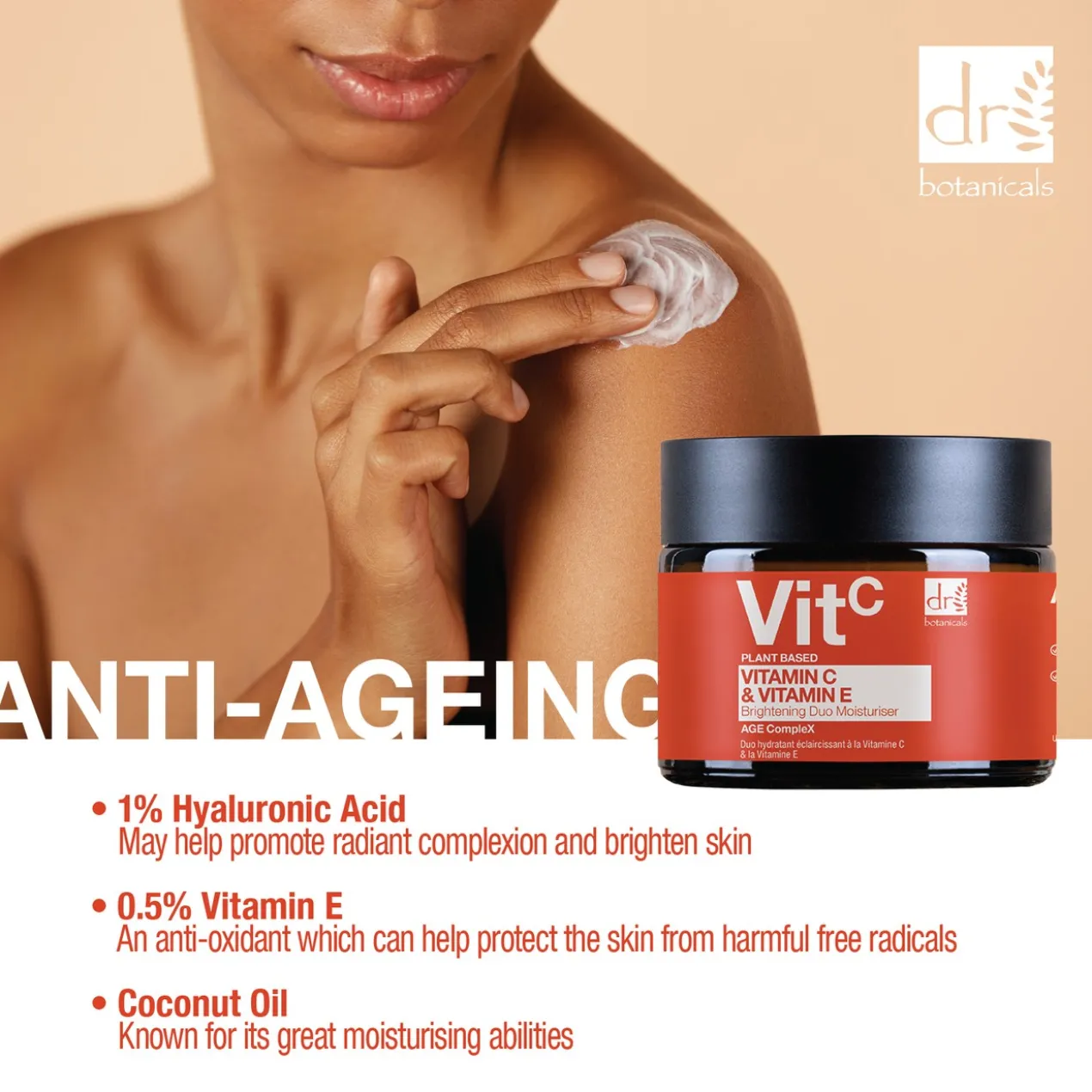 Creme Hidratante e Iluminador com Vitamina C & Vitamina E