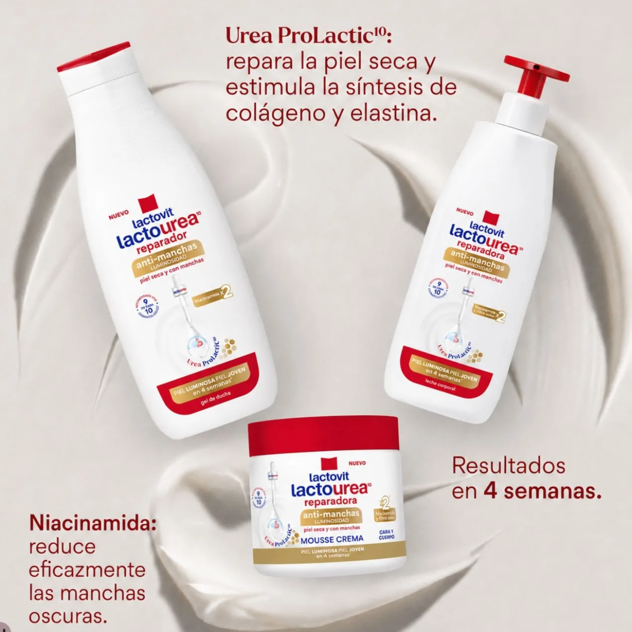 Creme Mousse Lactourea Anti-Manchas Luminosidade