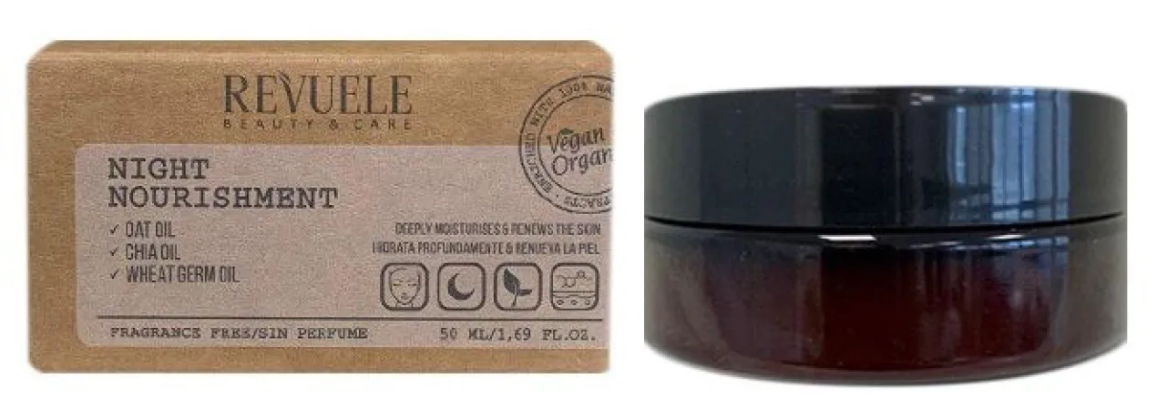 Creme nutritivo de noite diário Vegan & Organic