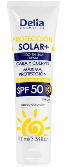 Creme Solar Sun Protect Face Body SPF50