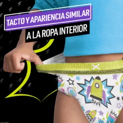 Cuecas Infantis Absorventes para Noite Ninjamas (idade 8-12)