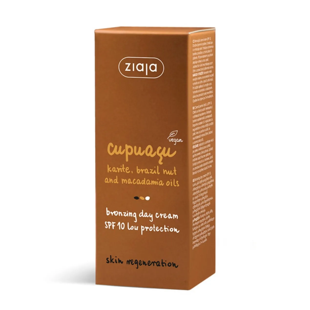 Cupuaçu Creme facial autobronzeador de dia SPF10
