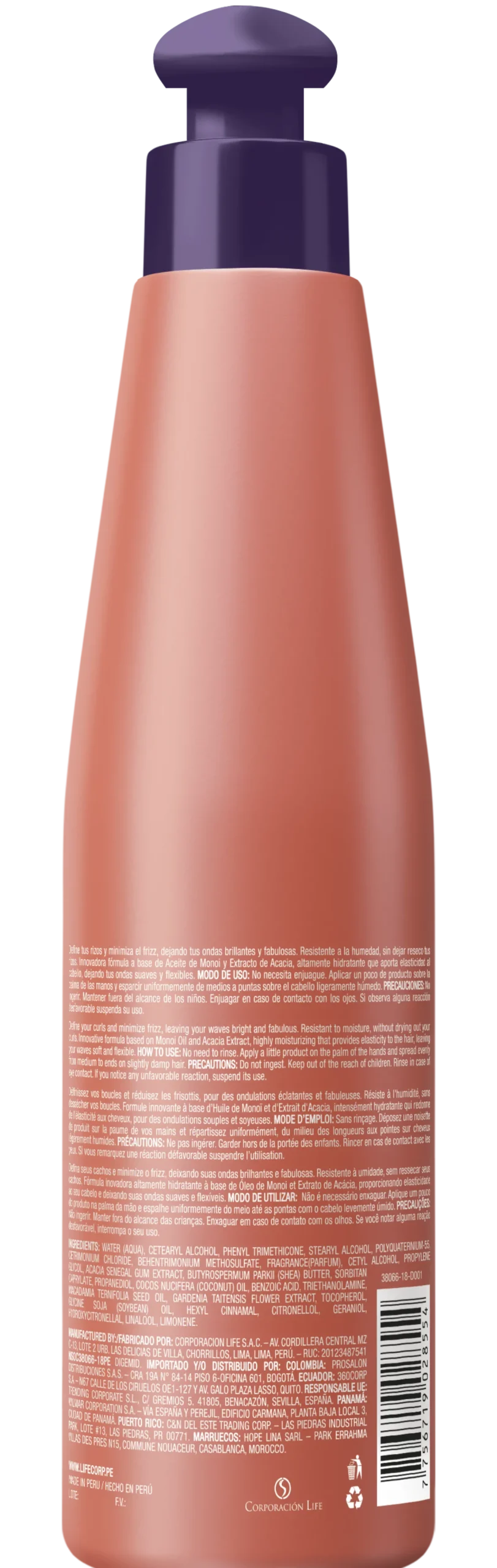 Curly Monoi Styling Cream Caracóis Definidos