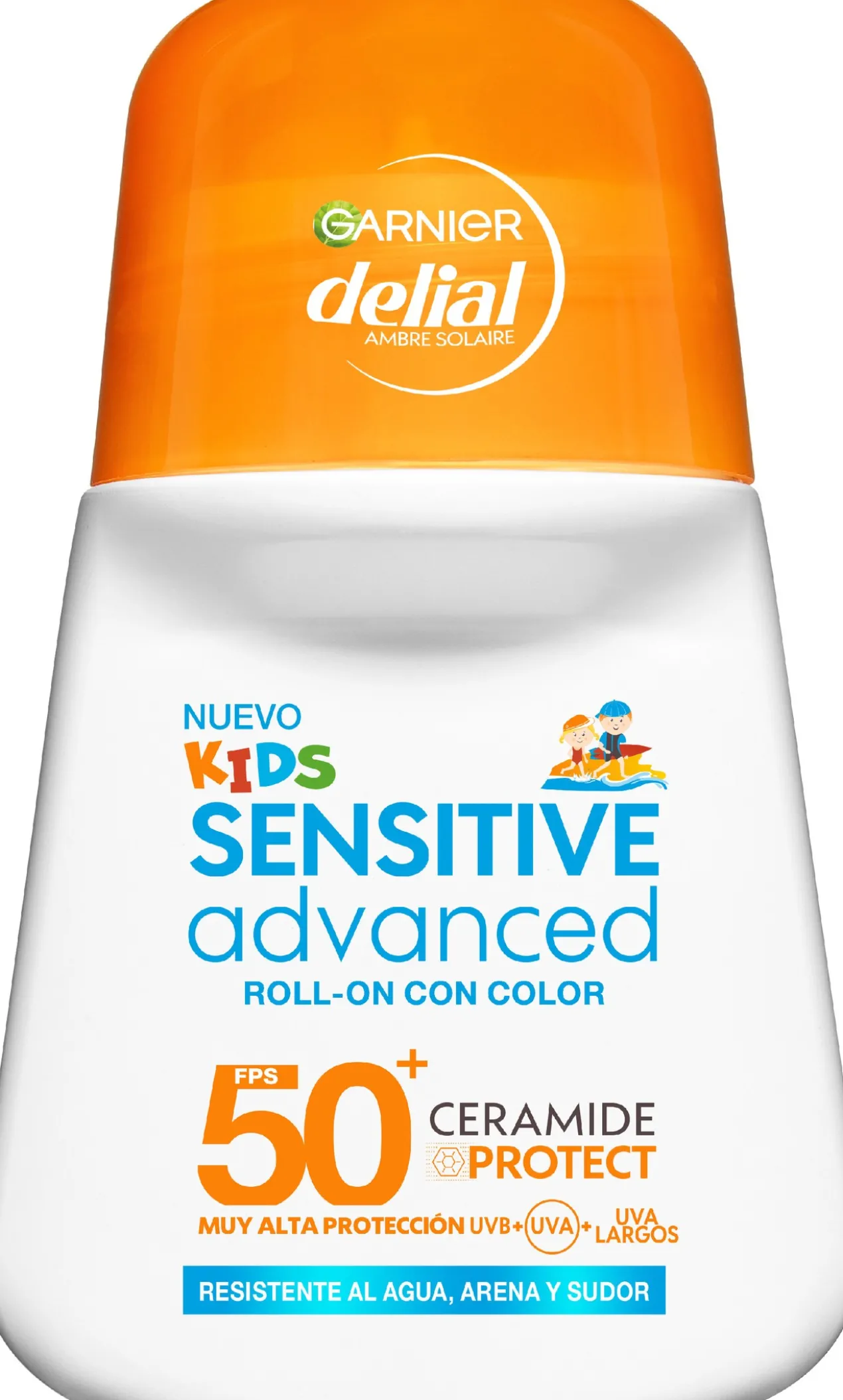 Delial Sensitive Advanced Kids Roll-on com cor FPS 50+