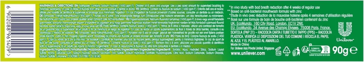 Dentífrico Menthol Paradise