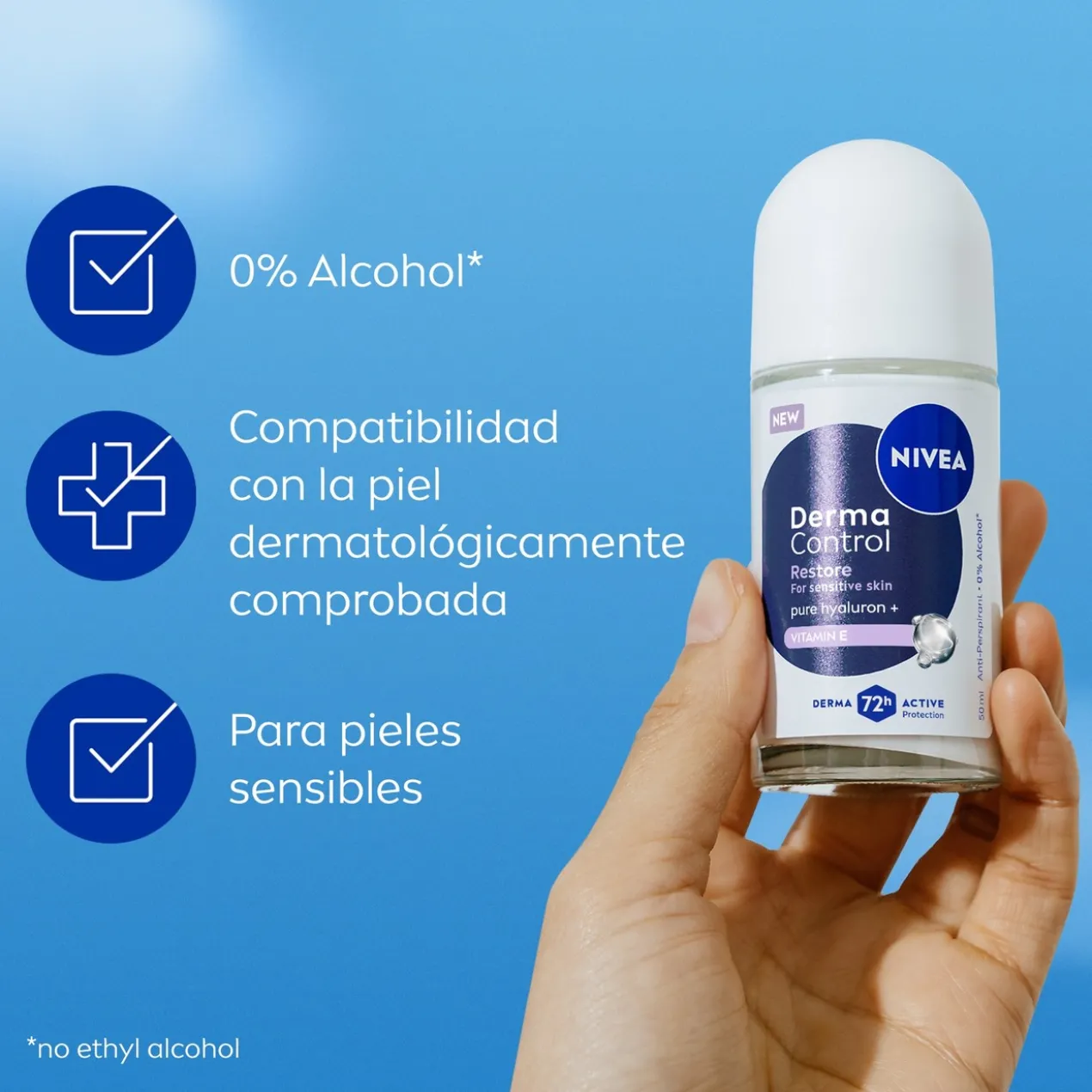 Desodorizante Antitranspirante Roll-On Derma Control Restore