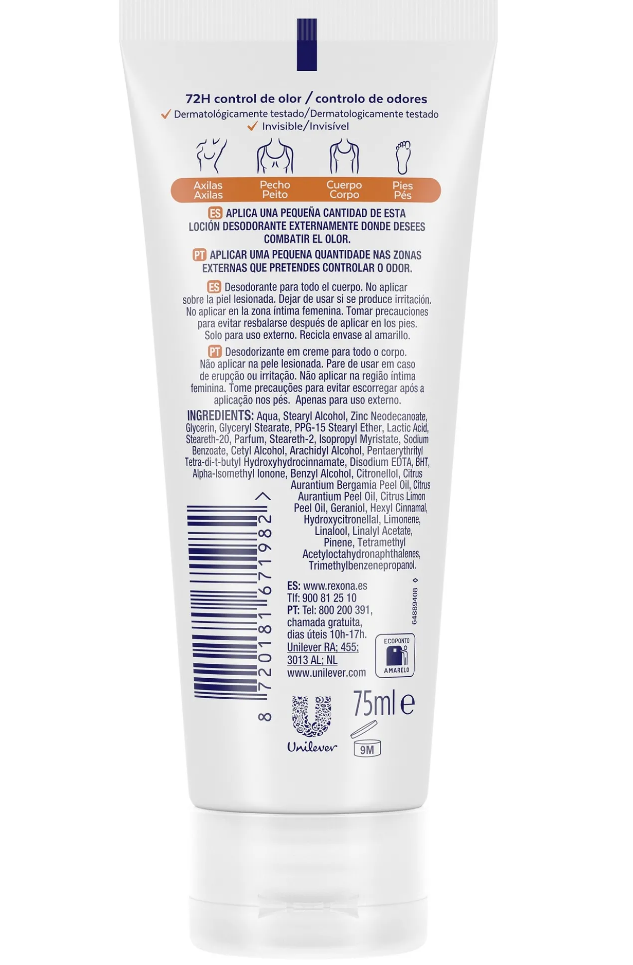 Desodorizante em Creme All Over Body Fresh Citrus para Mulher