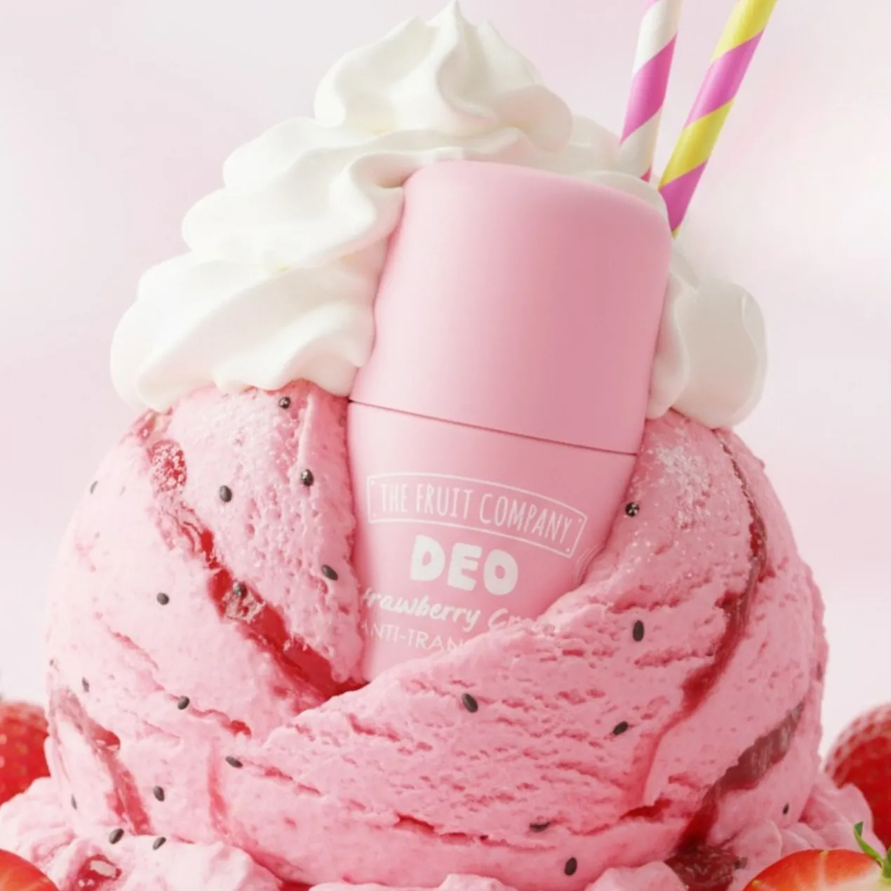 Desodorizante Roll On Antitranspirante Soft Touch Morango com Nata