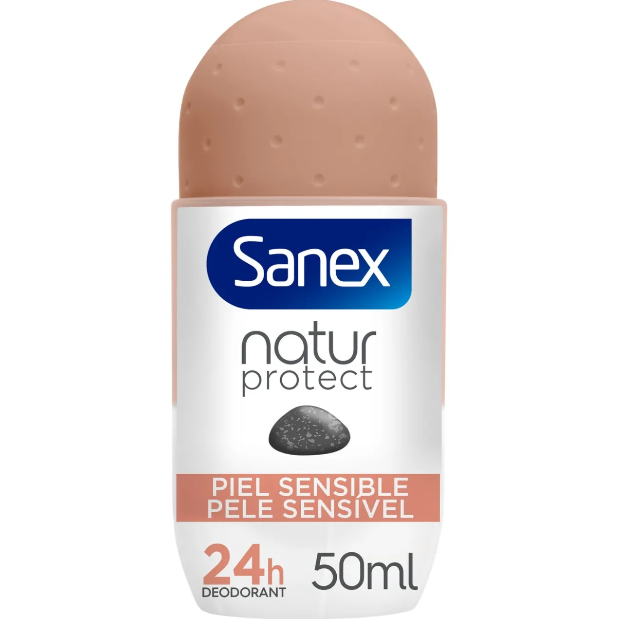 Desodorizante Roll-On Natur Protect Pele Sensível 24H com Pedra de Alúmen