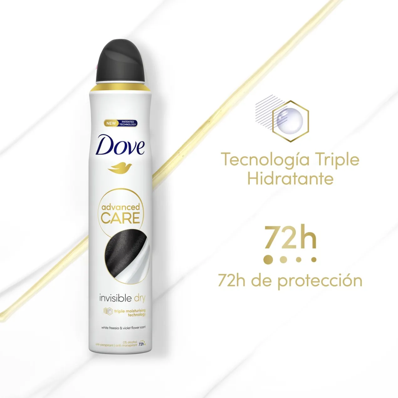Desodorizante Spray Antitranspirante Advanced Care Invisible Dry