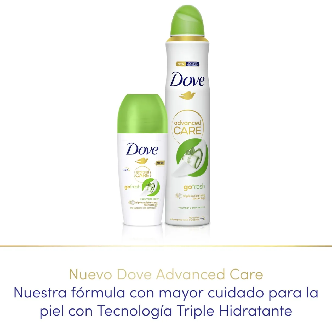 Desodorizante Spray Antitranspirante Advanced Care Pepino
