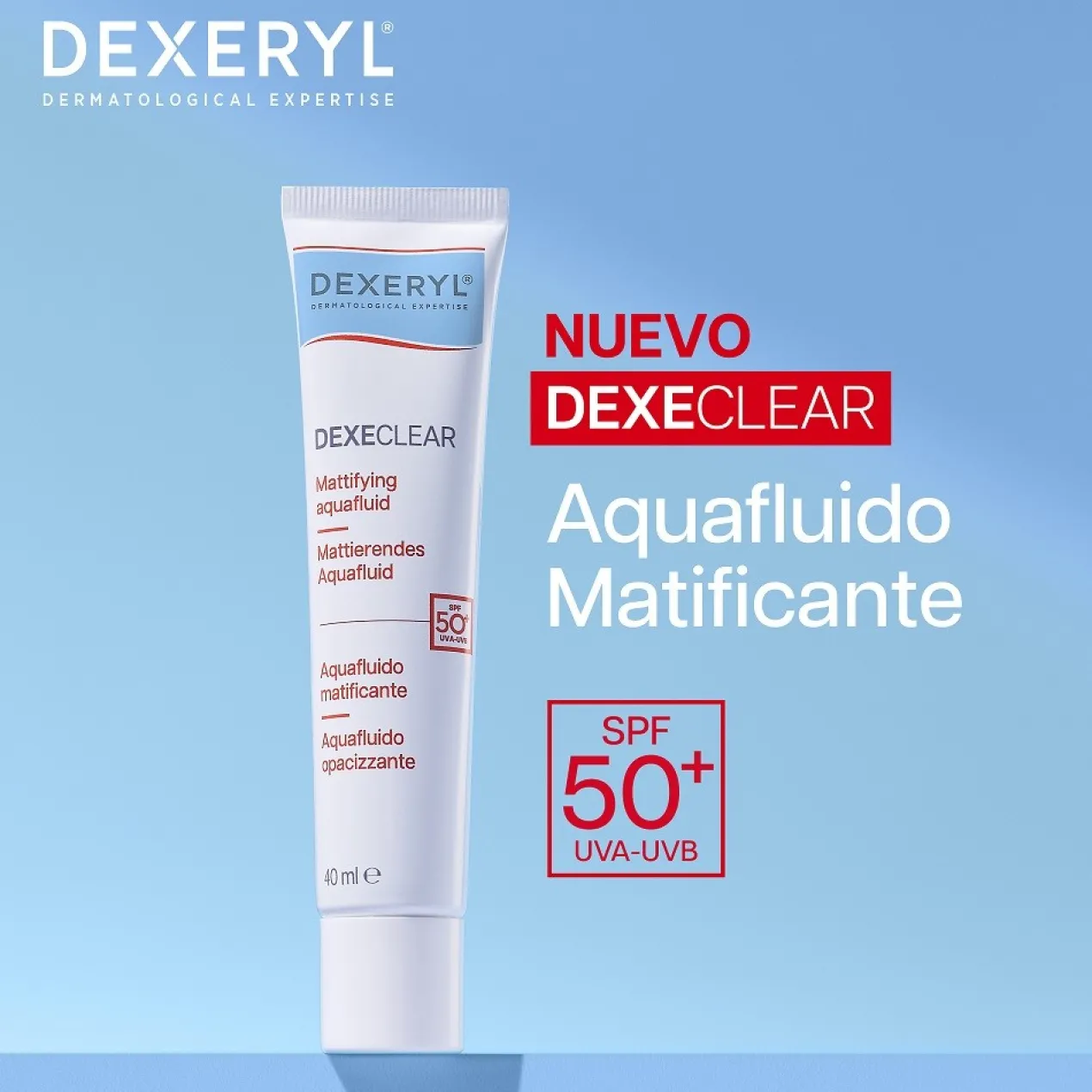 Dexeclear Aquafluido Matificante SPF50+