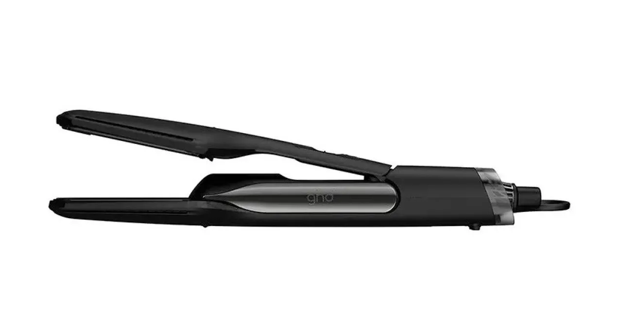 Duet Style Black Prancha de Cabelo de Ar Quente 2 em 1