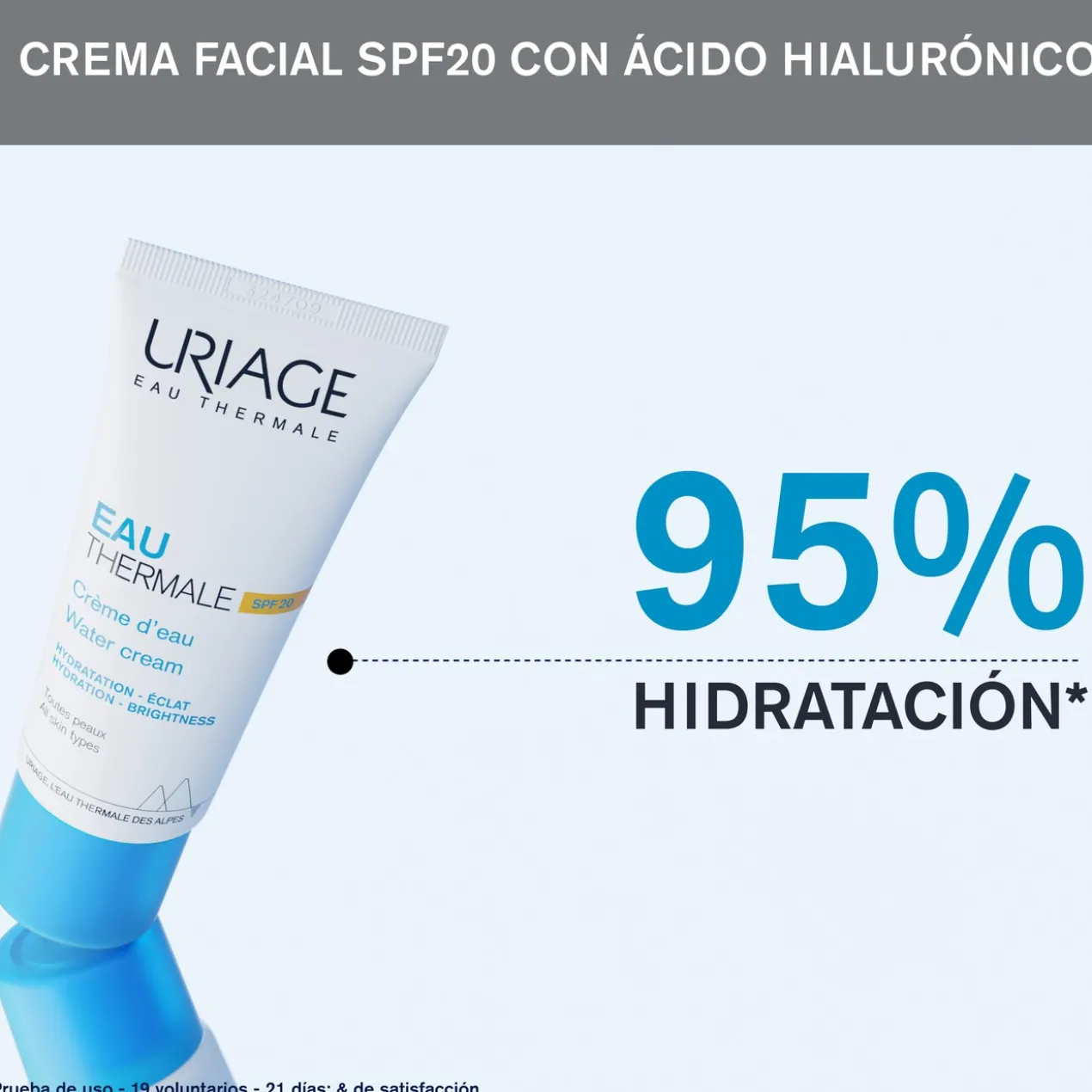 Eau Thermale Creme de Água Ligeiro SPF20