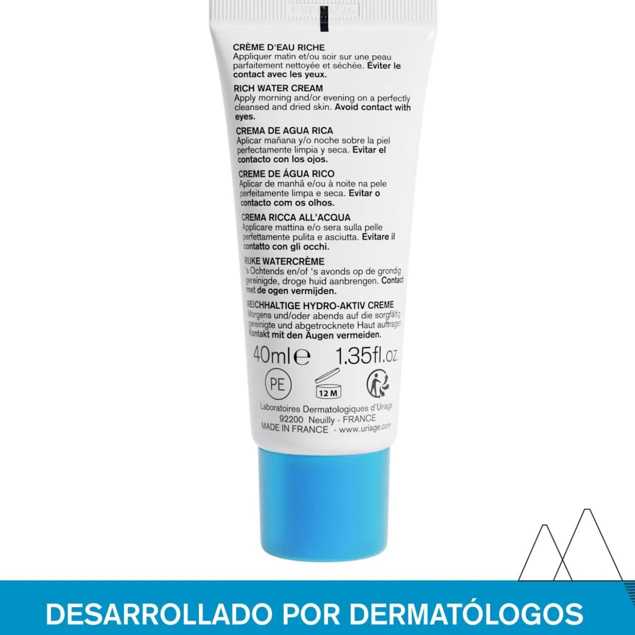 Eau Thermale Creme de Água Rico