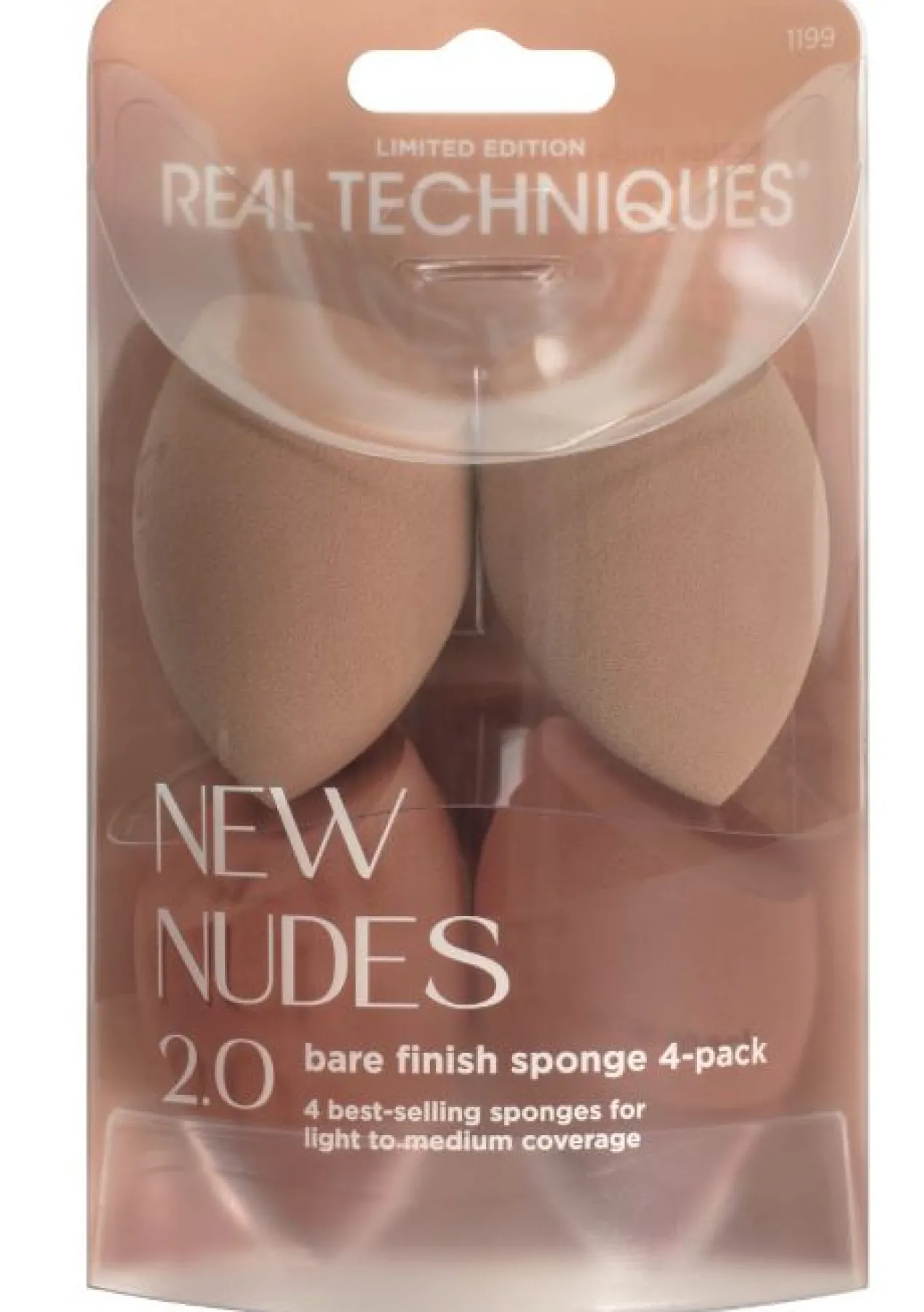 Edição Limitada New Nude Bare finish sponge 4 pack