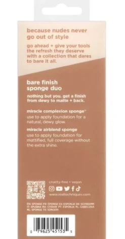 Edição Limitada New Nude Bare finish sponge duo