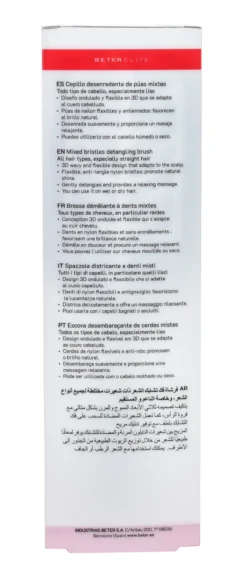 Elite Escova Desembaraçante de Cerdas Mistas Nº13 Shine & Detangling