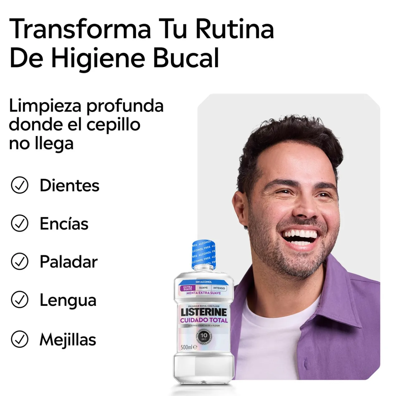 Elixir Bucal Cuidado Total Extra Suave