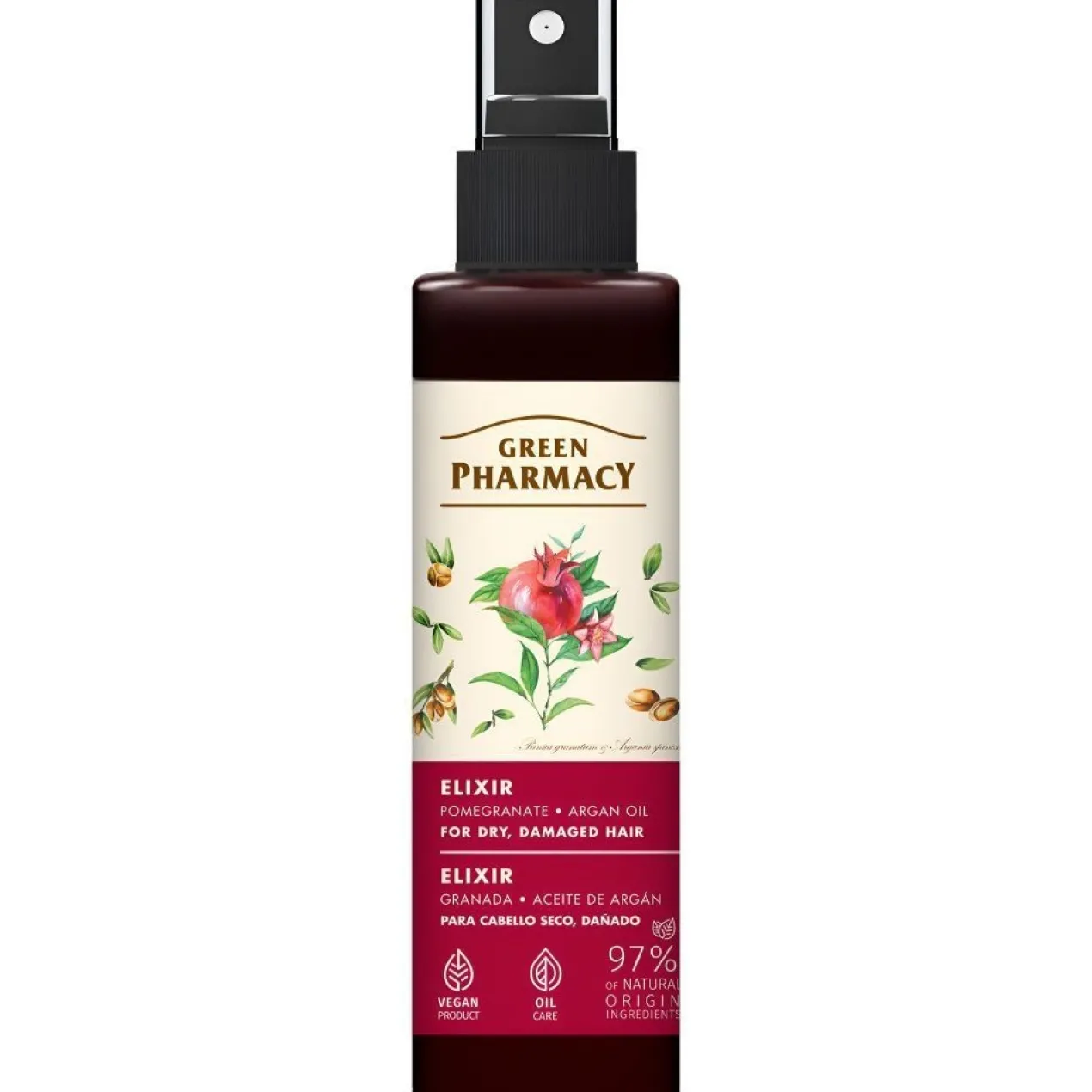Elixir Capilar com Romã e Óleo de Argão