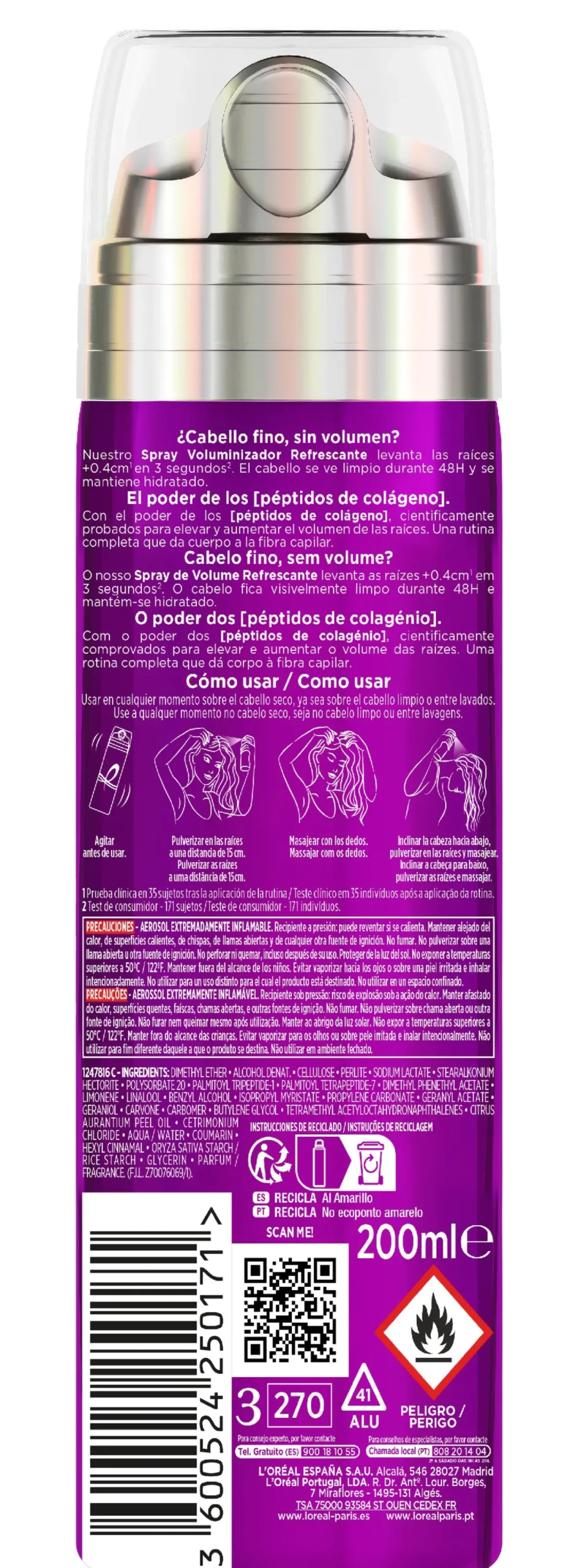 Elvive Big Hair Day Refreshing Volume Spray Levantador de Raízes