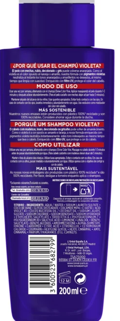 Elvive Color Champô Matizante Violeta