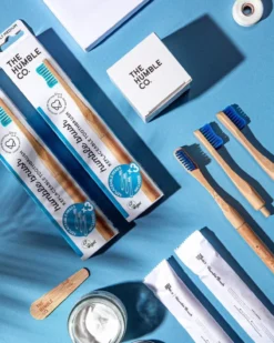 Escova de Dentes de Bambu com cabeça substituível para adultos macia