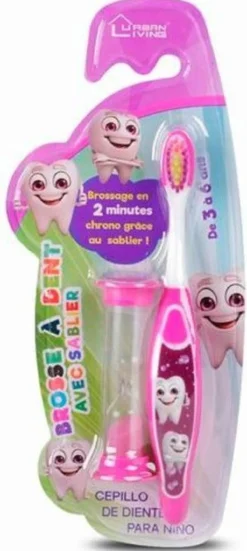 Escova de Dentes Infantil + Ampulheta