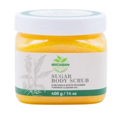 Esfoliante Corporal de Açúcar com Cúrcuma e Óleo de Jojoba