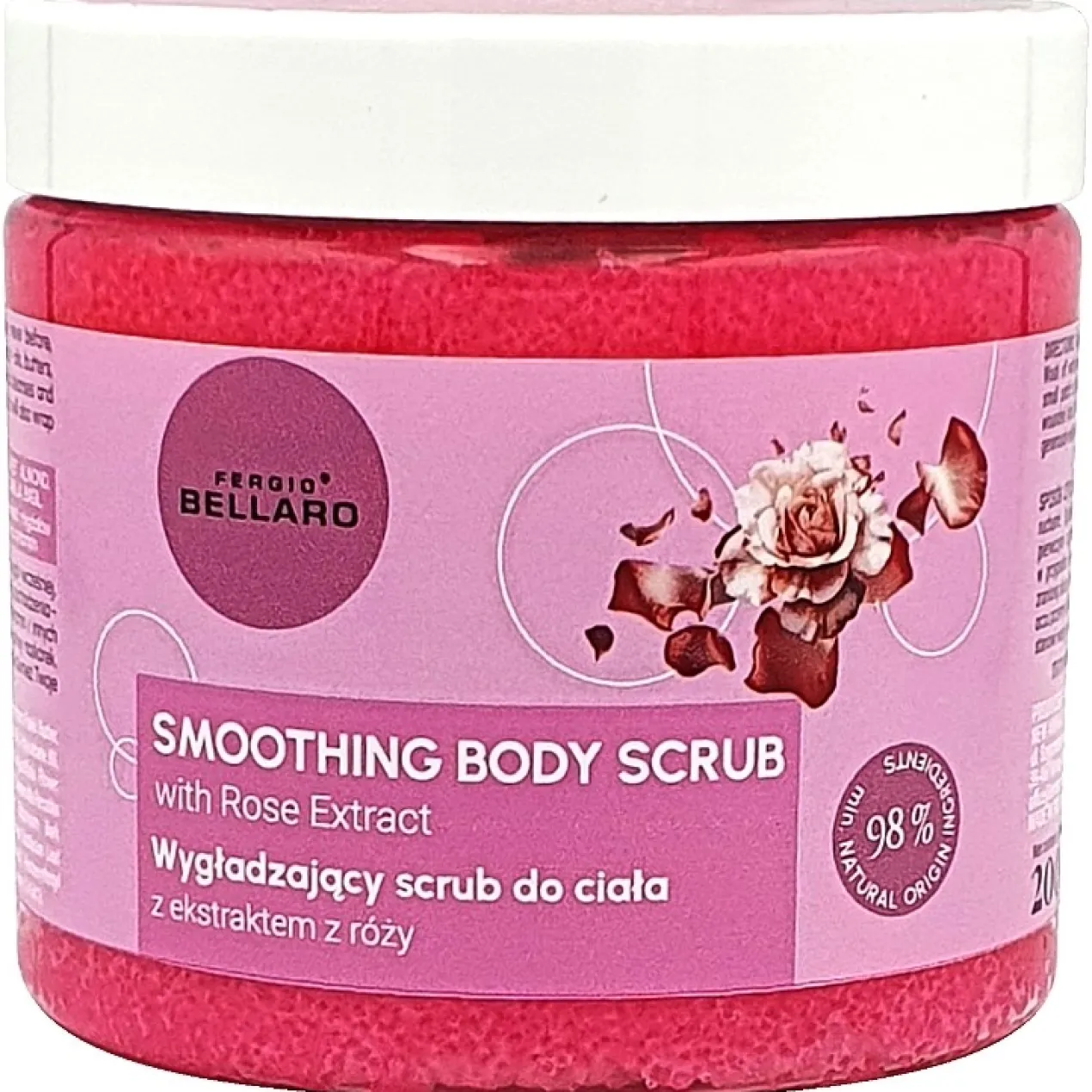 Esfoliante Corporal Suavizante com Extrato de Rosas