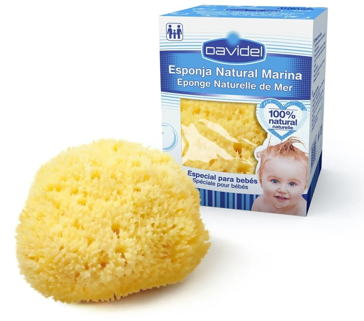 Esponja Natural Marinha Especial para Bebés