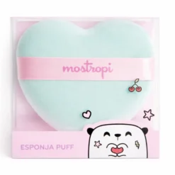 Esponja Puff de Maquilhagem Grande Coração