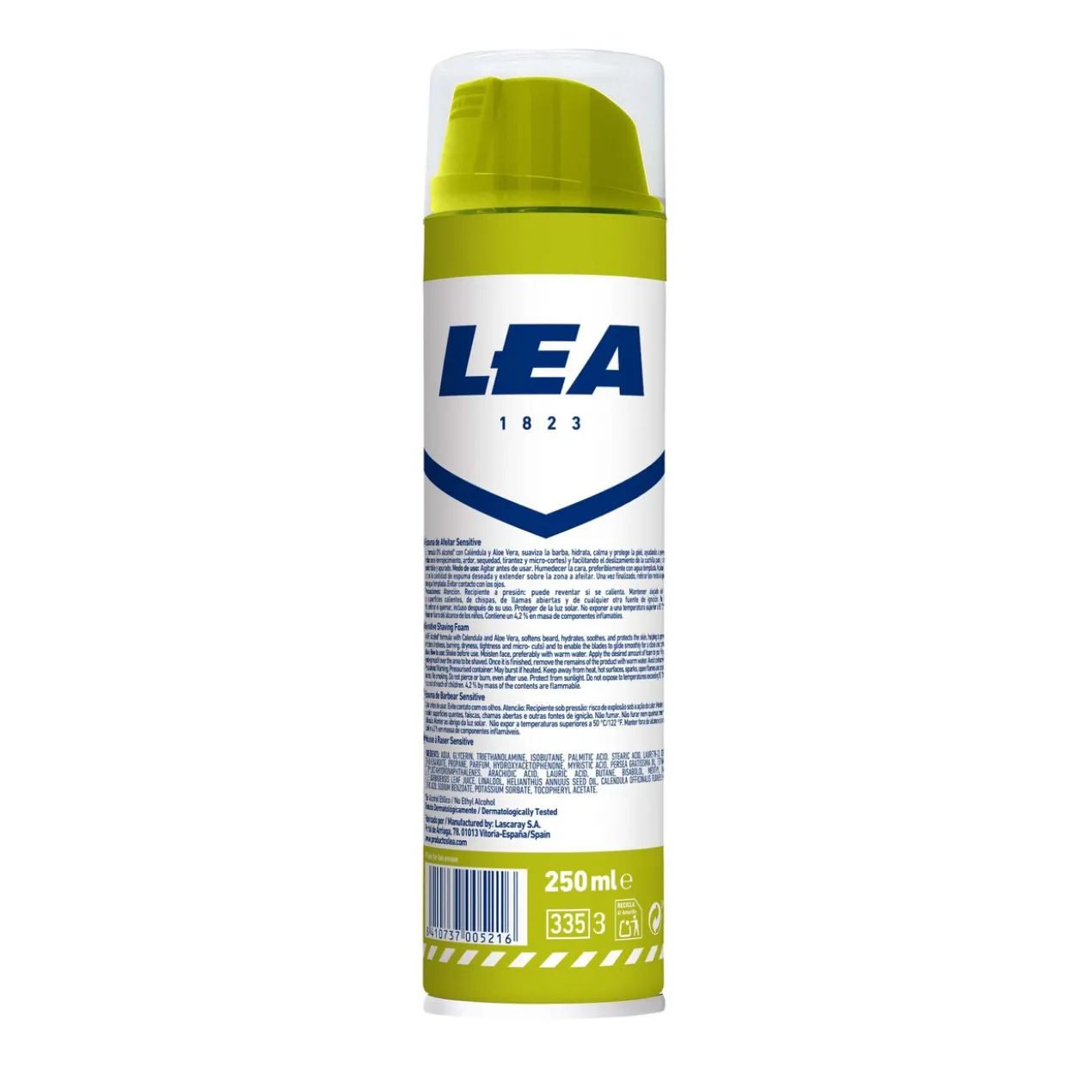 Espuma de Barbear Sensitive 0% Álcool
