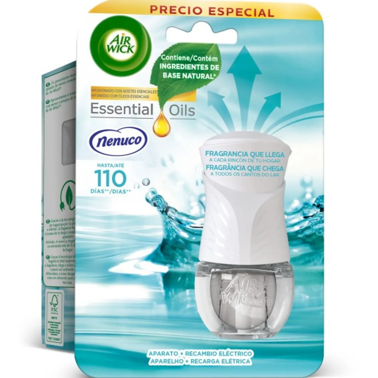 Essentials Oils Ambientador Elétrico Nenuco Difusor Elétrico e Recarga
