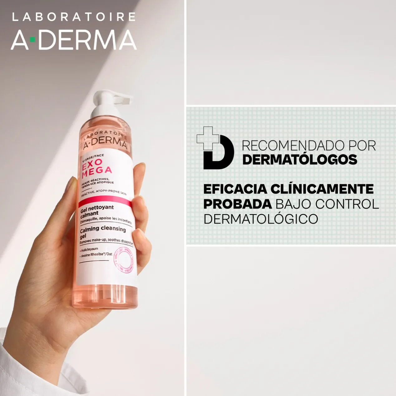 Exomega Gel de Limpeza Calmante
