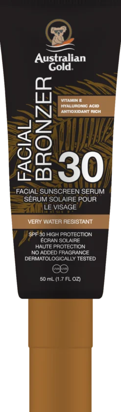 Facial Bronzer SPF 30 Sérum Facial com Proteção Solar