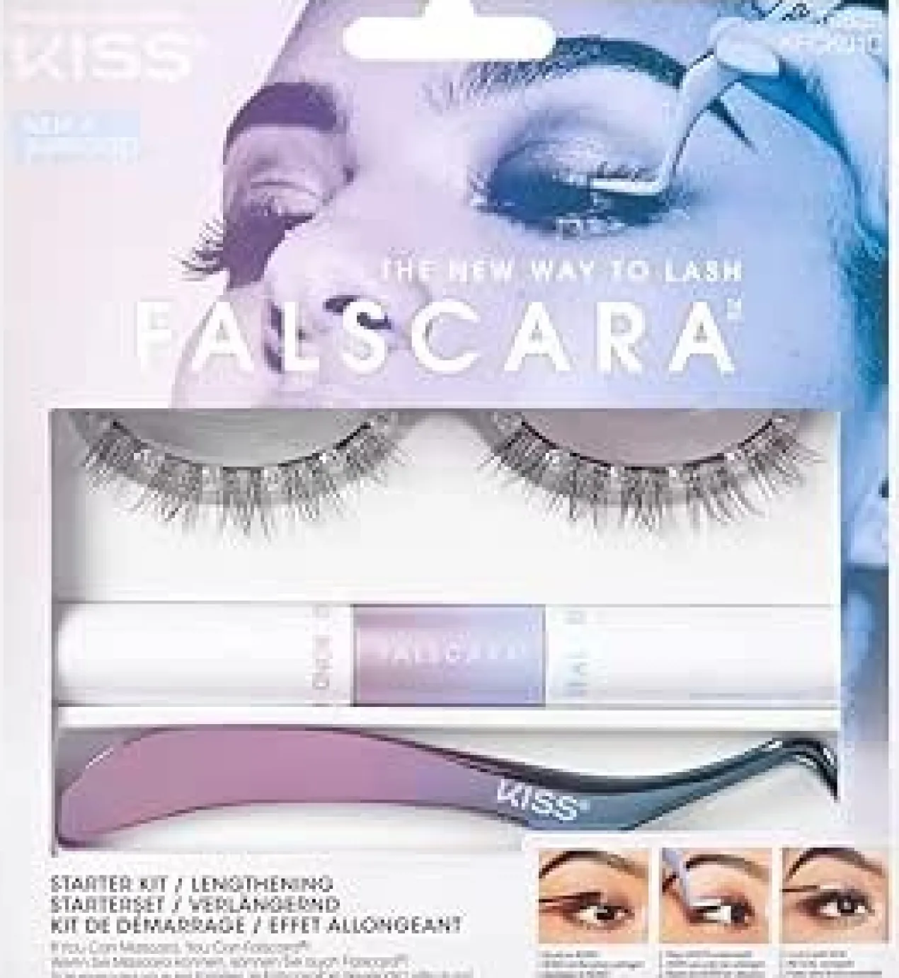 Falscara Eyelash Starter Kit Efeito Alongamento