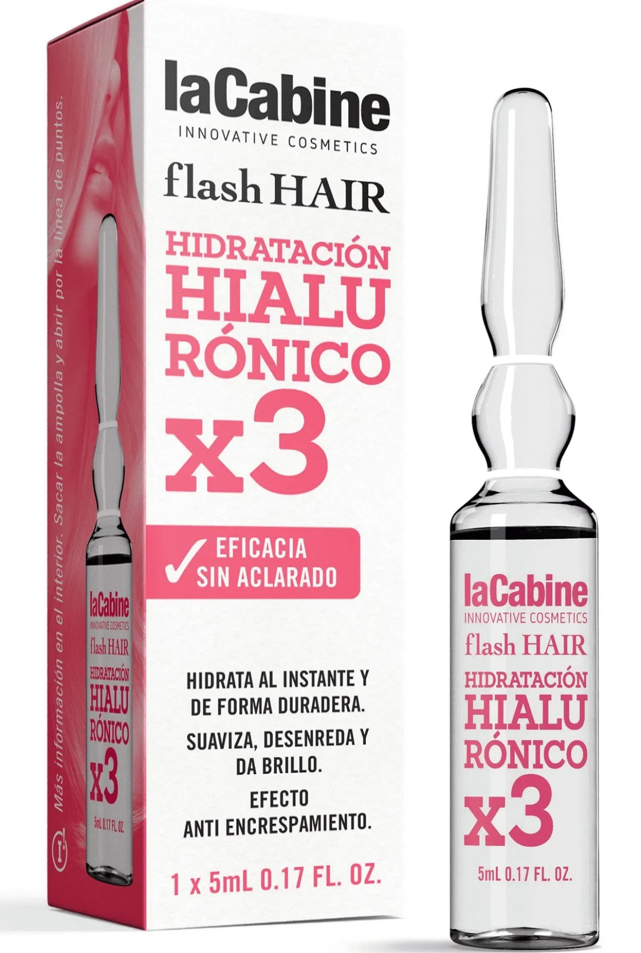 Flash Hair Ampolas Capilares Hidratação Hialurónico