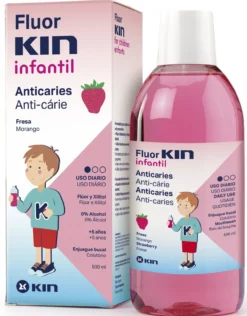 Fluor Kin Infantil Elixir Morango