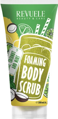 Foaming Body Scrub Esfoliante Corporal de Lima, Coco e Menta