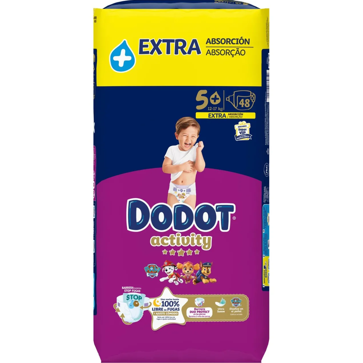Fraldas Extra Absorção Tamanho 5+